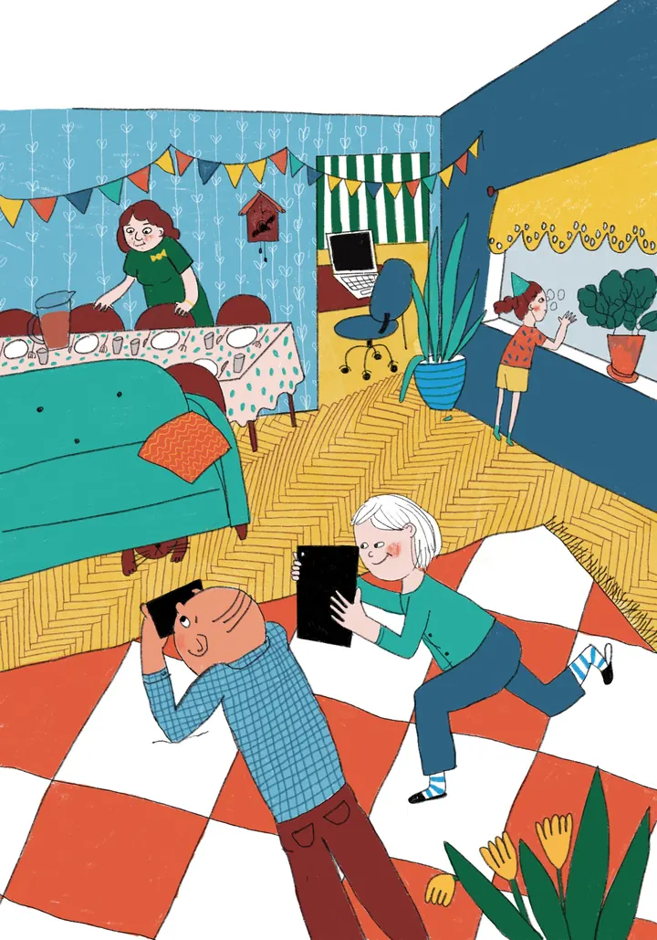 Jembu perega sünnipäevatoas