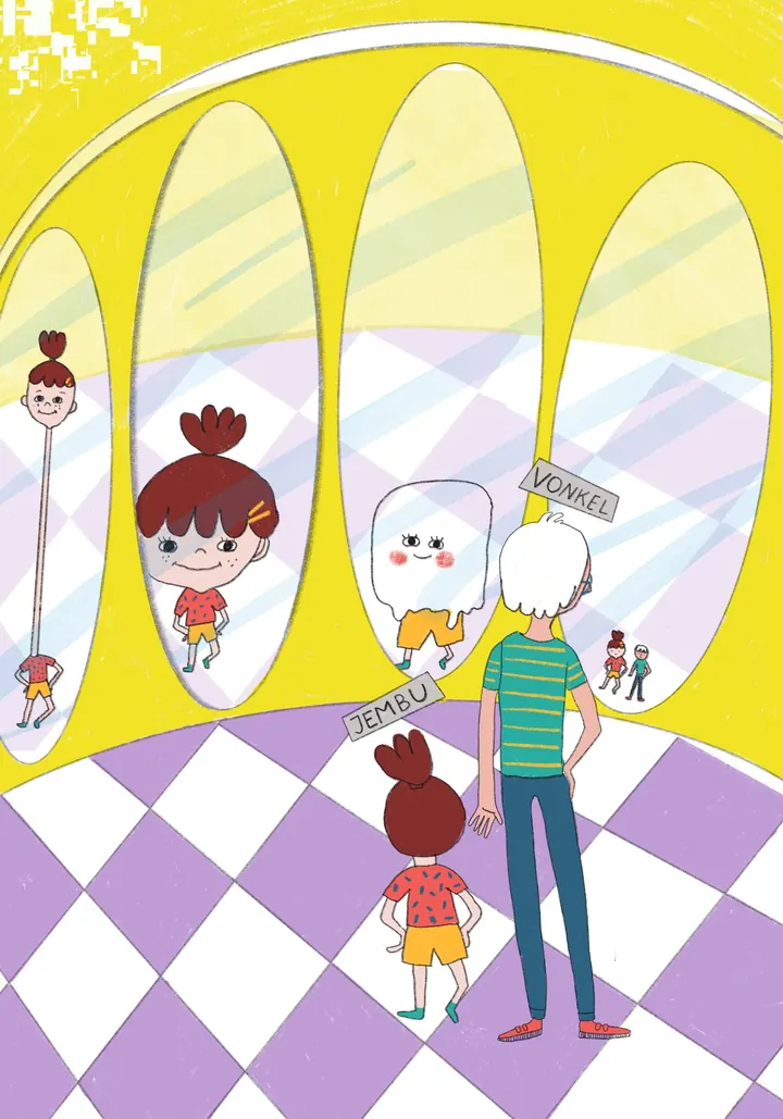 Jembu ja Võnkel peeglite saalis